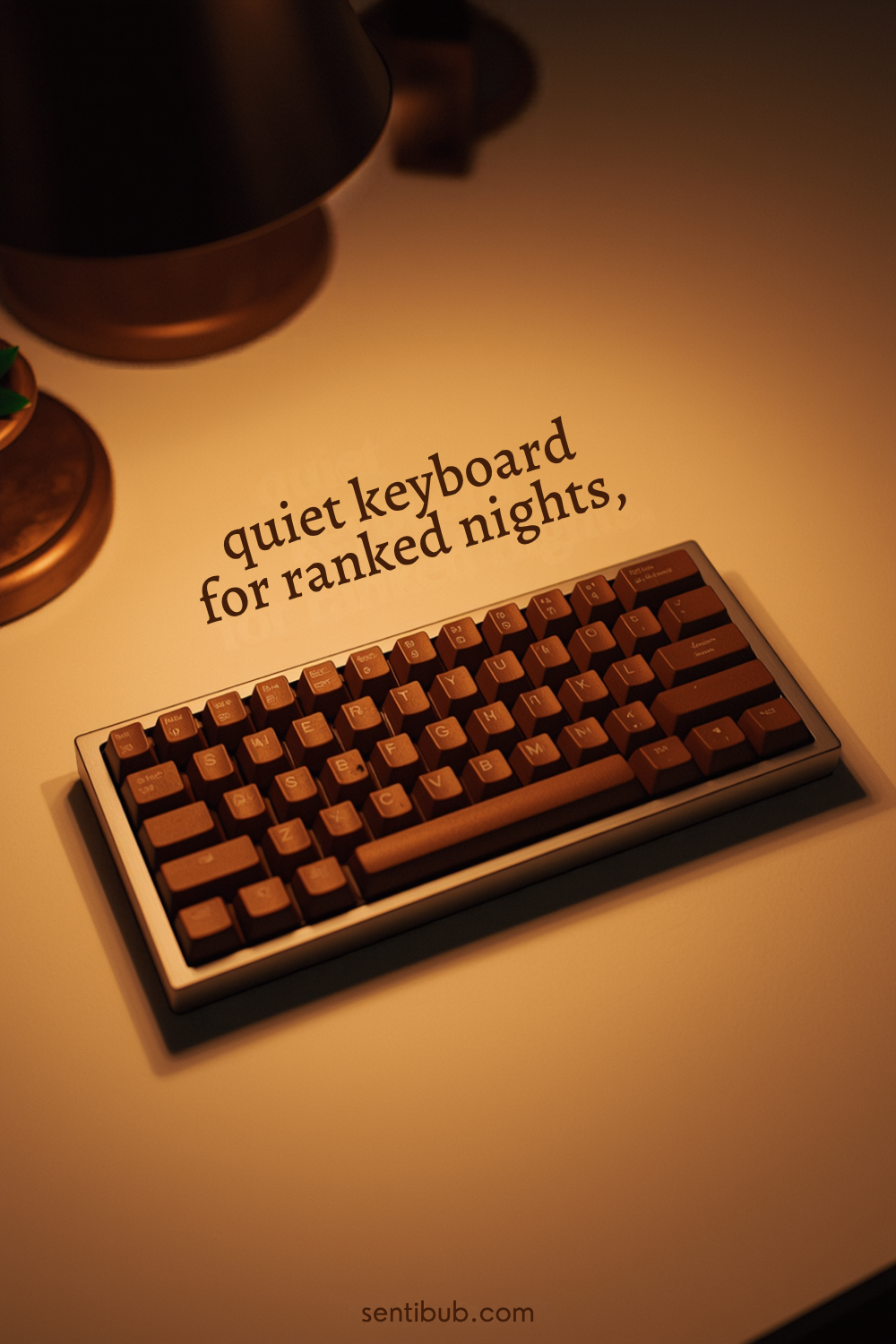 compact 75 percent mechanical keyboard on a cream desk